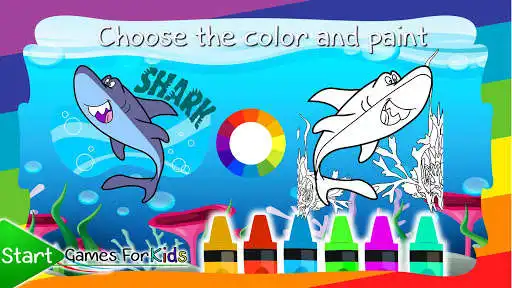 Play APK Coloring Book Sharks  and enjoy Coloring Book Sharks with UptoPlay sharks.book.color.animals