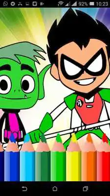 Play Coloring book titan teen  new