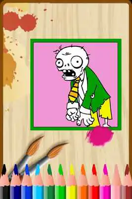 Play Coloring book zombie for kid