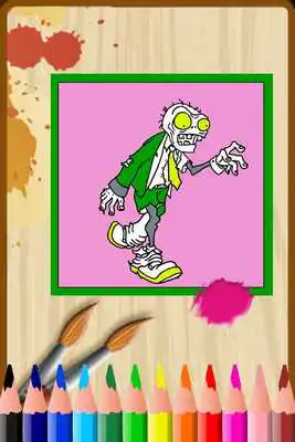 Play Coloring book zombie for kid