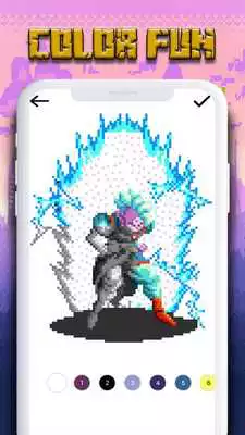 Play Coloring By Number DBZ Super Pixel Art