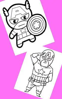 Play Coloring Captain Kids America Play Coloring Captain Kids America