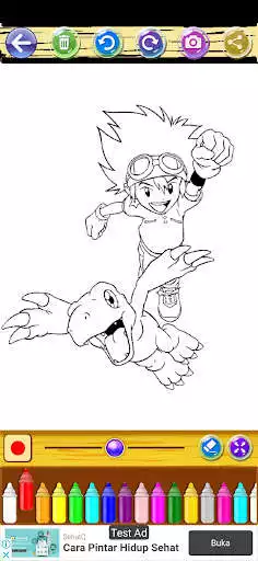 Play Coloring Digimonster Kids as an online game Coloring Digimonster Kids with UptoPlay
