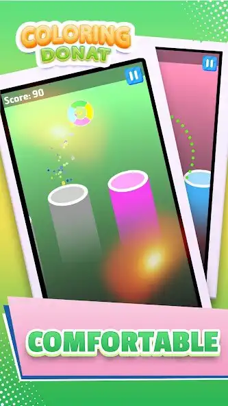 Play Coloring Donat - Jumping Game as an online game Coloring Donat - Jumping Game with UptoPlay