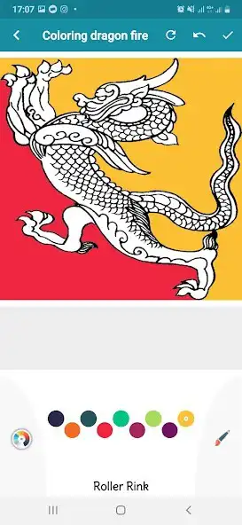 Play Coloring Dragon Fire as an online game Coloring Dragon Fire with UptoPlay