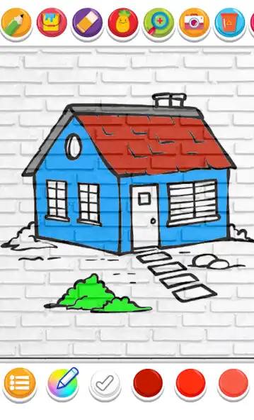 Play coloring dream house design as an online game coloring dream house design with UptoPlay