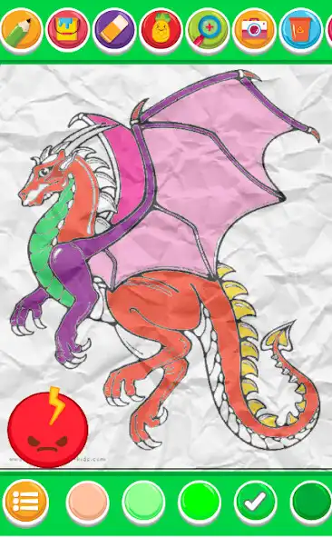 Play coloring fire dragon  and enjoy coloring fire dragon with UptoPlay