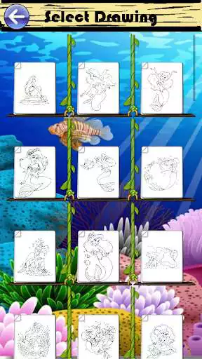 Play Coloring Fish Princess as an online game Coloring Fish Princess with UptoPlay