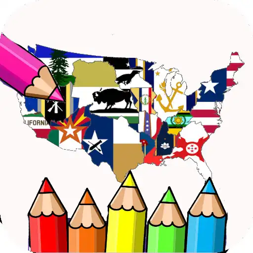 Play coloring flag of U.S. state APK Play coloring flag of U.S. state APK