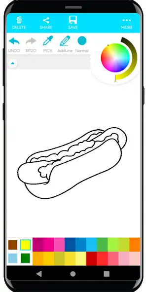 Play Coloring Food as an online game Coloring Food with UptoPlay