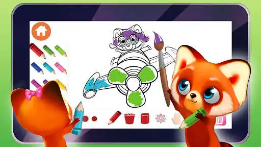 Play Coloring for kids with Rocky as an online game Coloring for kids with Rocky with UptoPlay
