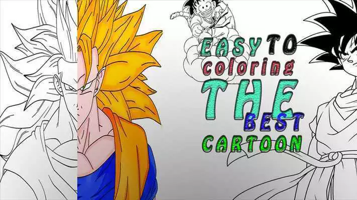 Play coloring for super saiyan goda