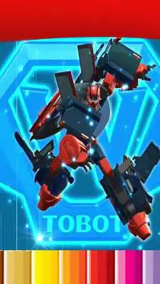 Play Coloring For Super Tobot Galaxy - Adult