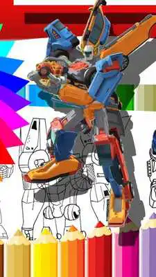 Play Coloring For Super Tobot Galaxy - Adult