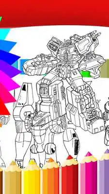 Play Coloring For Super Tobot Galaxy - Adult