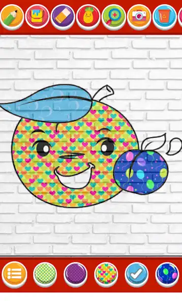 Play coloring fresh fruit as an online game coloring fresh fruit with UptoPlay