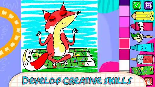 Play Coloring game for children as an online game Coloring game for children with UptoPlay
