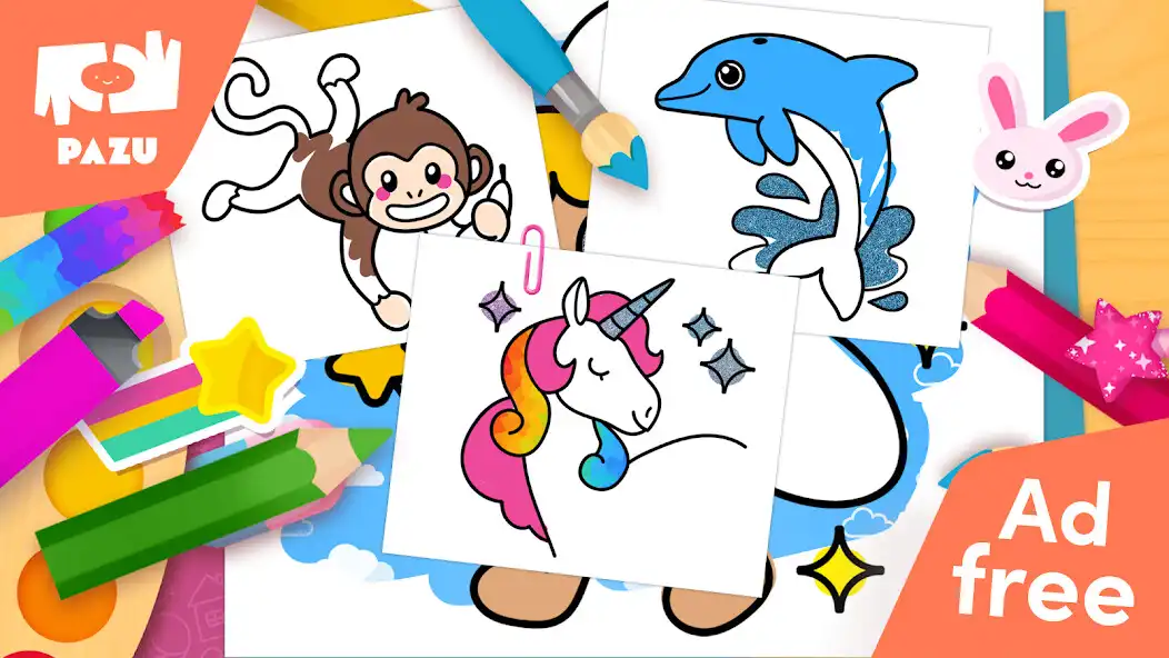 Play Coloring games for kids 2-6 as an online game Coloring games for kids 2-6 with UptoPlay