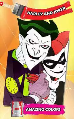 Play Coloring Harley Quin-Joker