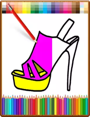 Play coloring high heels Play coloring high heels