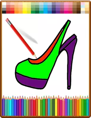 Play coloring high heels Play coloring high heels