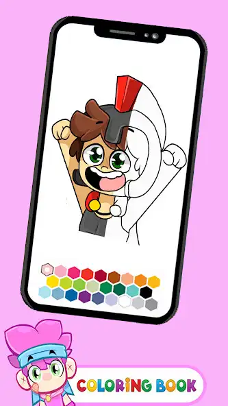 Play Coloring invictor  Mikecrack as an online game Coloring invictor  Mikecrack with UptoPlay