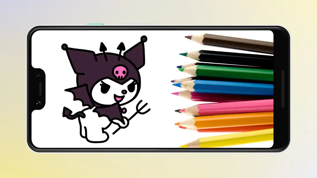 Play Coloring Kuromi and Melody as an online game Coloring Kuromi and Melody with UptoPlay