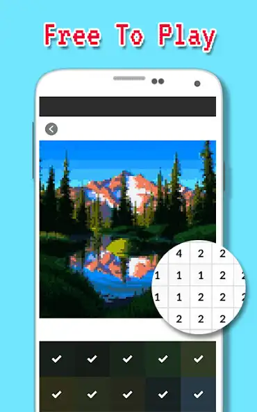 Play Coloring Landscape By Number as an online game Coloring Landscape By Number with UptoPlay