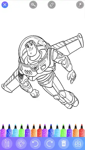 Play Coloring Lightyear Book as an online game Coloring Lightyear Book with UptoPlay