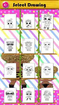 Play Coloring Lol book for Surprise dolls
