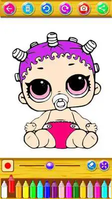 Play Coloring Lol book for Surprise dolls