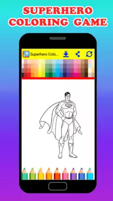 Play Coloring Marvel Hereos Book