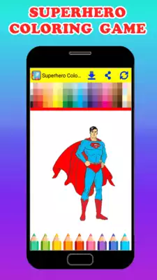 Play Coloring Marvel Hereos Book