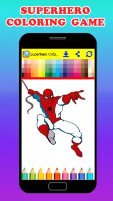 Play Coloring Marvel Hereos Book