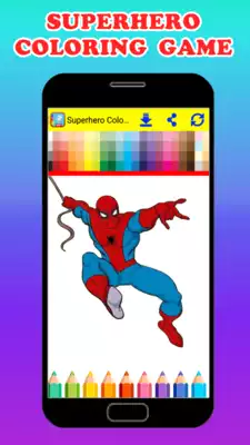 Play Coloring Marvel Hereos Book