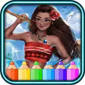 Free play online coloring moana of vaiana island APK