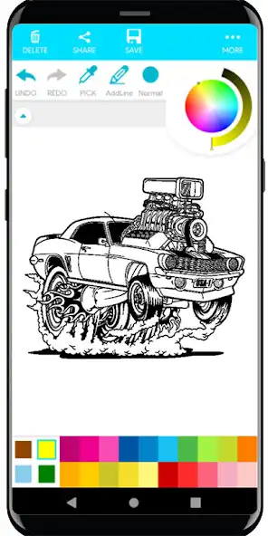 Play Coloring Modern Cars Cool as an online game Coloring Modern Cars Cool with UptoPlay