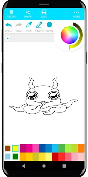 Play Coloring Monster as an online game Coloring Monster with UptoPlay
