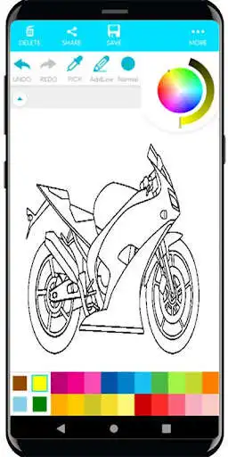 Play Coloring Motorcycles as an online game Coloring Motorcycles with UptoPlay