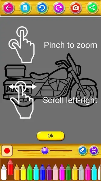 Play Coloring Ninja Motorcycle as an online game Coloring Ninja Motorcycle with UptoPlay