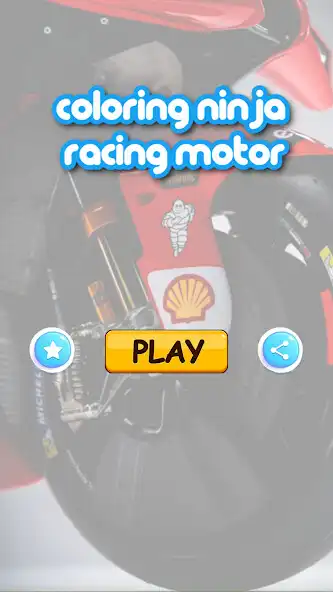 Play coloring ninja racing motor as an online game coloring ninja racing motor with UptoPlay