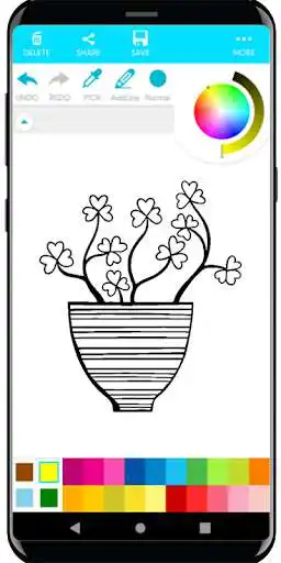 Play Coloring Ornamental Flowers as an online game Coloring Ornamental Flowers with UptoPlay