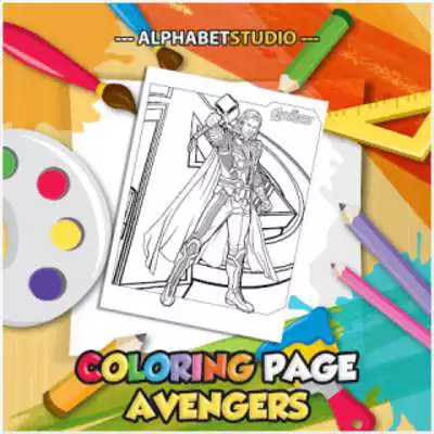 Play Coloring Page Of Avenger