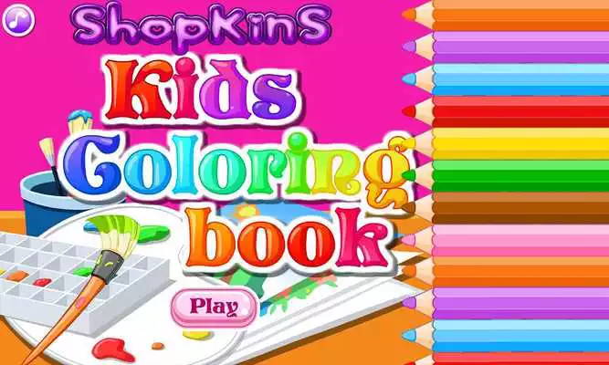 Play coloring pages  book for shopkings