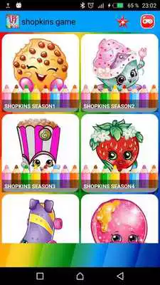 Play coloring pages  book for shopkings