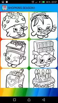 Play coloring pages  book for shopkings