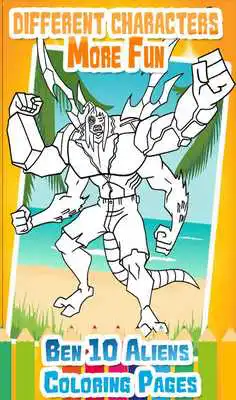 Play Coloring pages for ban 10 aliens and monsters