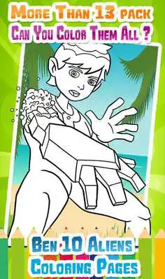 Play Coloring pages for ban 10 aliens and monsters