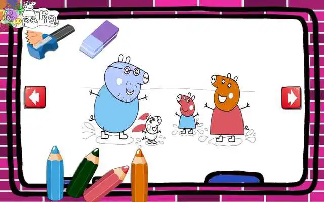 Play coloring peppa