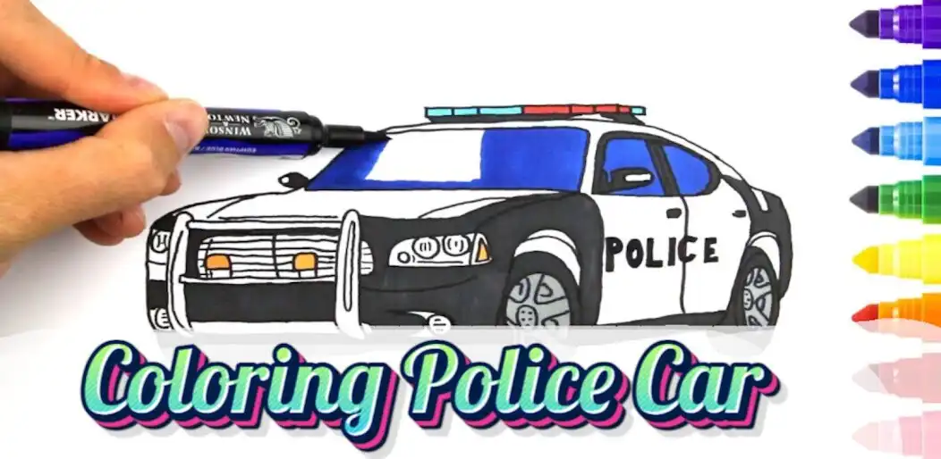 Play Coloring police car  and enjoy Coloring police car with UptoPlay